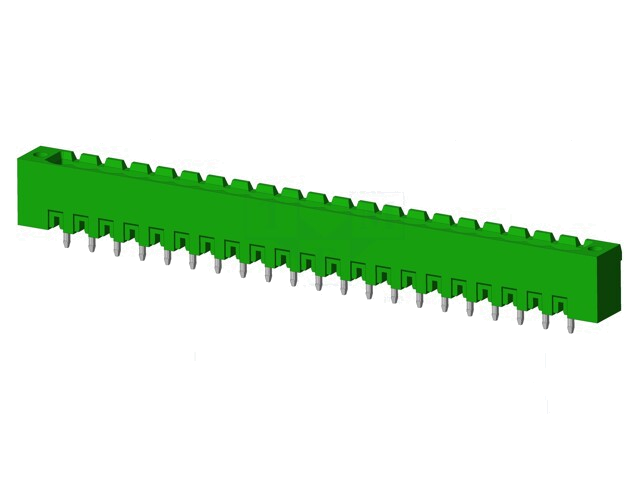 Connector: ontkoppelbare terminal strip; contact; mannelijk Connector: ontkoppelbare terminal strip; contact; mannelijk